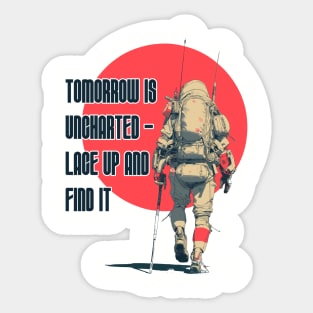 Tomorrow Is Uncharted - Lace Up And Find It Sticker